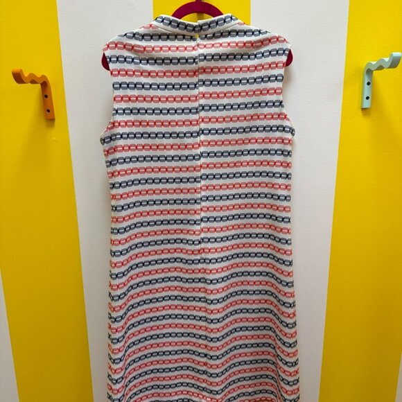 Vintage Checkaberry Red & Blue Mod Dress Size 20 - Picture 2 of 2